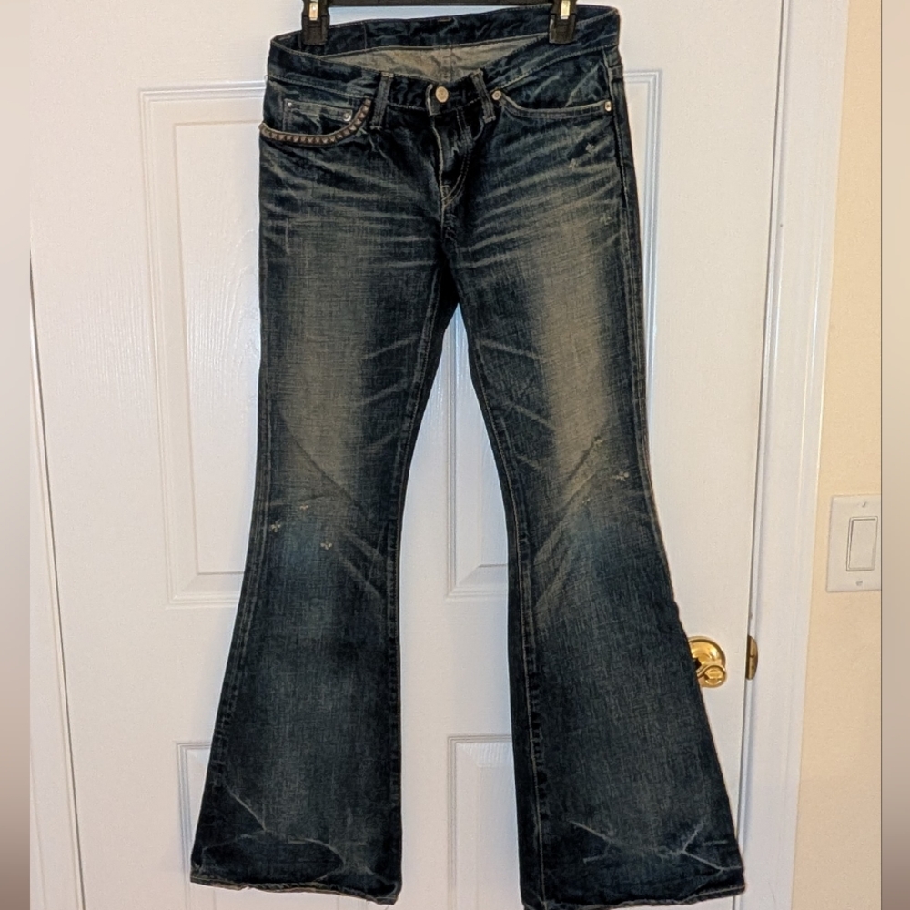 Hysteric Glamour Vintage Low Rise Flare Jean Antique Wash Medium